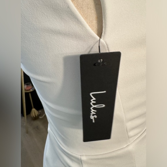 NWT LuLu’s Dress : Cocktail Club White One-Shoulder Midi Dress - Picture 7 of 8